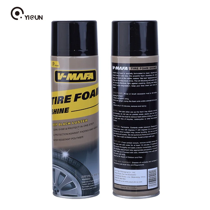 car automobile multi function foam cleaner and tire shine and tire polish and tire foam cleaner spray