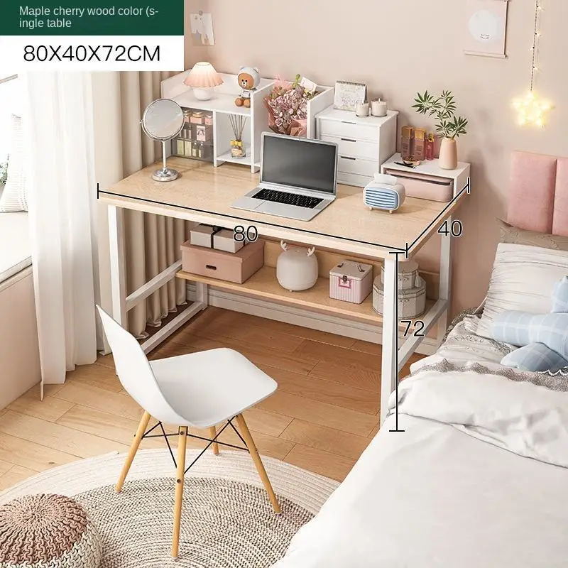 Wholesale Modern Laptop Desk With Wooden Shelves Computer Table Simply Study Desk For Adult Home Office Furniture