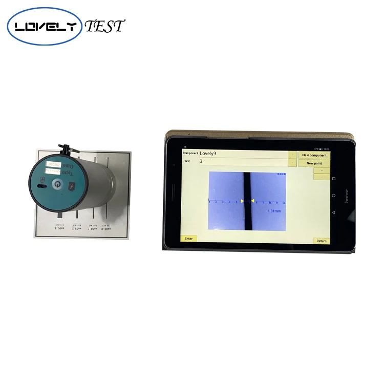 Concrete Wireless crack width gauge with color screen display