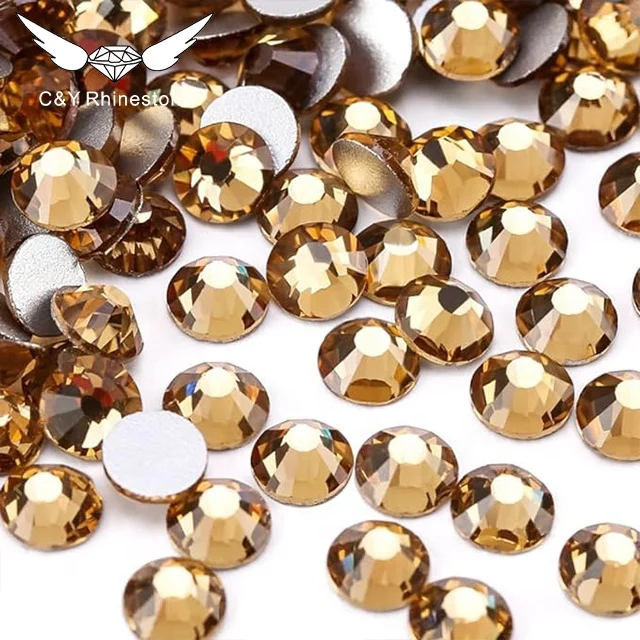 CY SS10 Multicolor Wholesale Diamond Diy Nail Art Flat Back Stone Non Hot Fix Designs Rhinestones