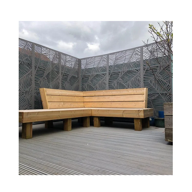 Panel Metal Screen Divider Personalizado Laser Cut Screen Decorative  Garden Fence Stainless Steel Metal Sheet