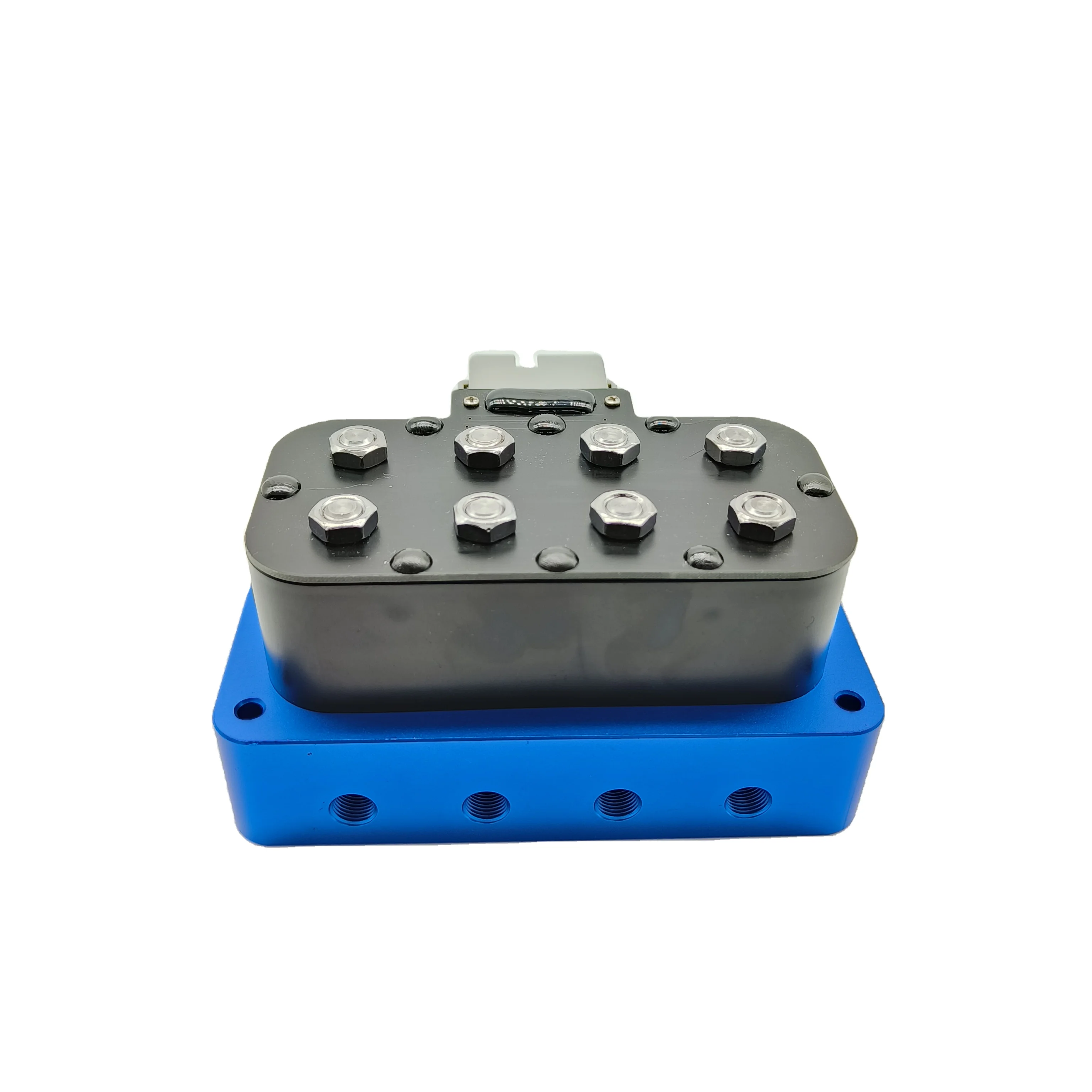 Air Ride Suspension Vu4 Vu-4f Manifold Valve for Air Suspension with connect in middle 1/4NPT 3/8NPT 12VDC 4 Corner valve block