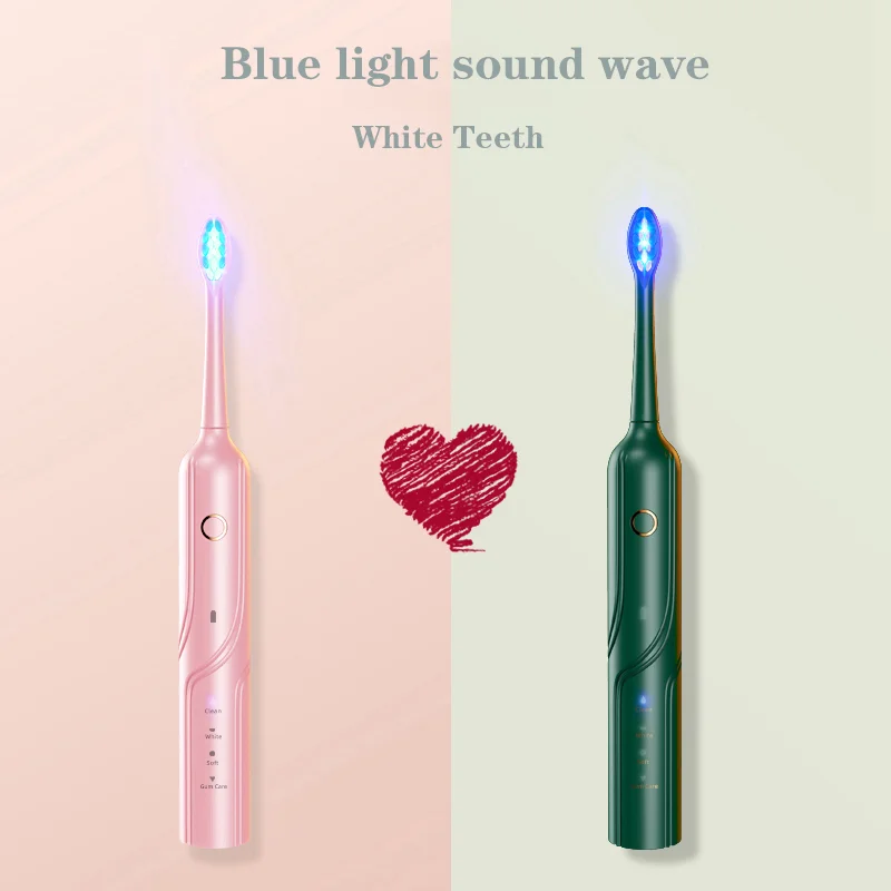 2022 Oral Care Ultra Sonic Smart Electric Toothbrush Rechargeable Toothbrush With LED Light for Adults