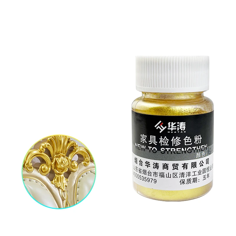 Wooden door gold painting silver painting  metal powder