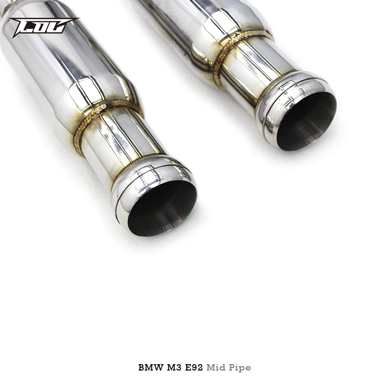 Tuning Stainless steel exhaust Mid Pipe For BMW M3 E90/E92/E93 V8 4.0L 2008-2013  Exhaust Sport X-pipe with Resonator