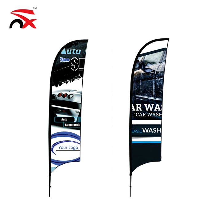 Wholesale Custom Advertising Swooper Feather Flag Banner with Pole Kit