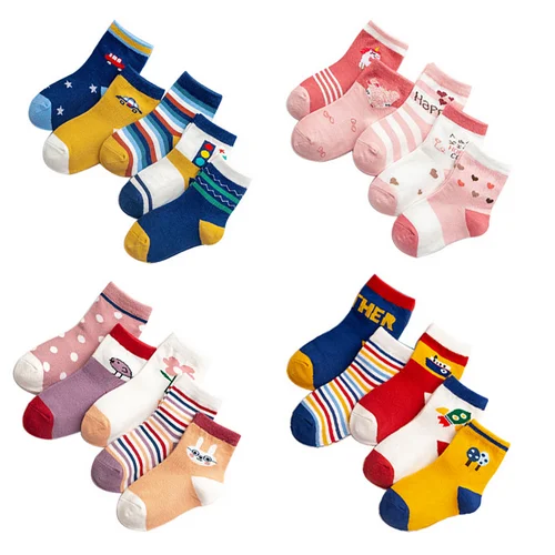 KTE-852 kids cotton crew cute doll tube fancy socks gripper rattle shoe socks kids funny wholesale buy children sock