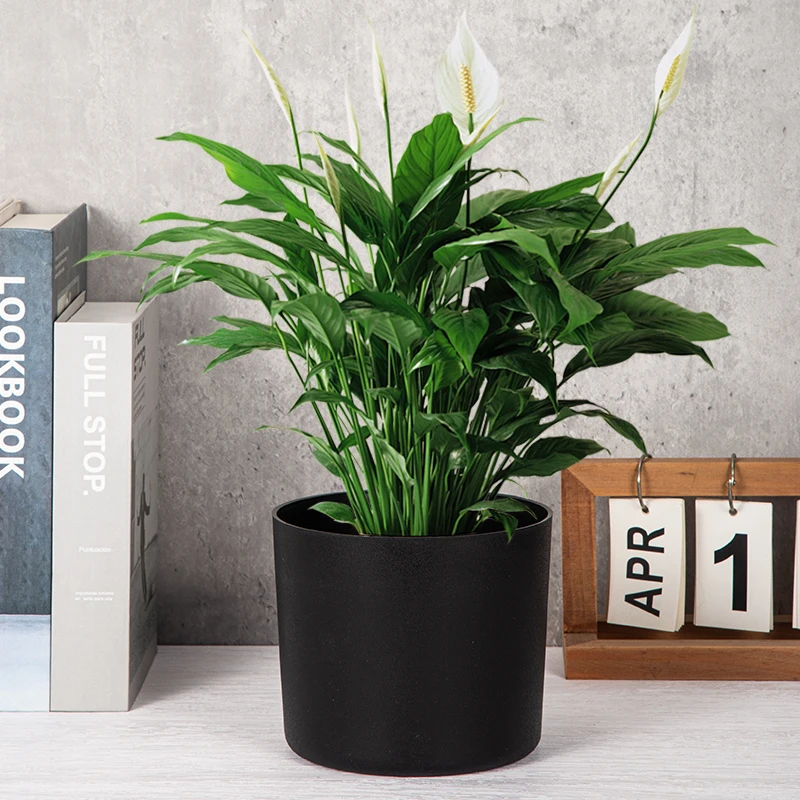 Yicai Round Planters for Indoor Flowers Pots Plants Plastic Nursery Planting Orchid Garden Rural Extra Large Trees