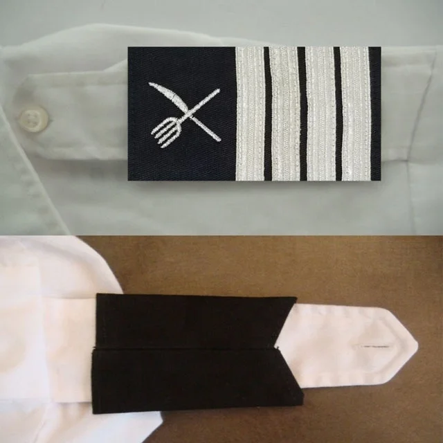 Shoulder Boards Epaulets Silver Knife And Fork Four Bars Pure Wool Cotton Shoulder Boards Military Uniform Shirt Shoulder Board