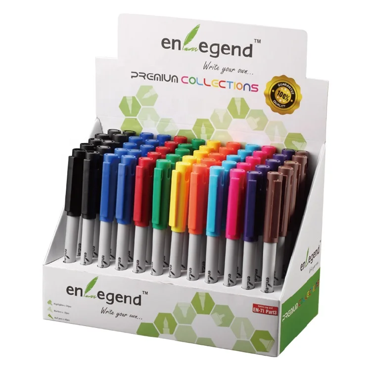 Non-Toxic Pen-Style Highlighter Set  Fluorescent, Vibrant Colors for Safe, Eco-Friendly School Supplies