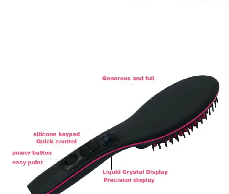 Beard Hair Straightener Cordless Comb For Men Electric Hairbrush Double Ceramic Hair Straightener Lizze Steam Iron Style