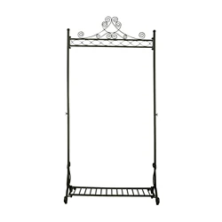 Прочная и прочная Ретро металлическая вешалка BOGER для одежды, винтажная вешалка для одежды с напольной полкой, вешалка для пальто, стоячий