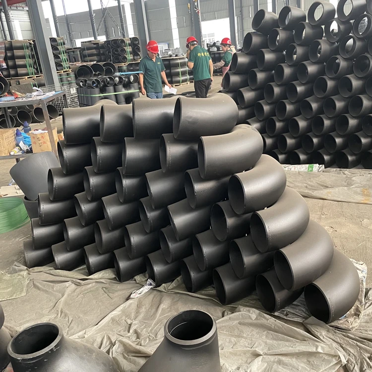 90 Degree Black Paint Seamless Carbon Steel Elbow Butt Stainless Welded Elbow Long Elbow