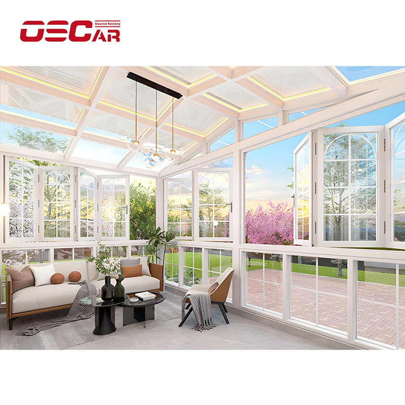 Safety Gallery Landscape Pavilion Carport Flower Room Processing Factory Direct Sales Aluminum Alloy Foshan Corrosion Resistant