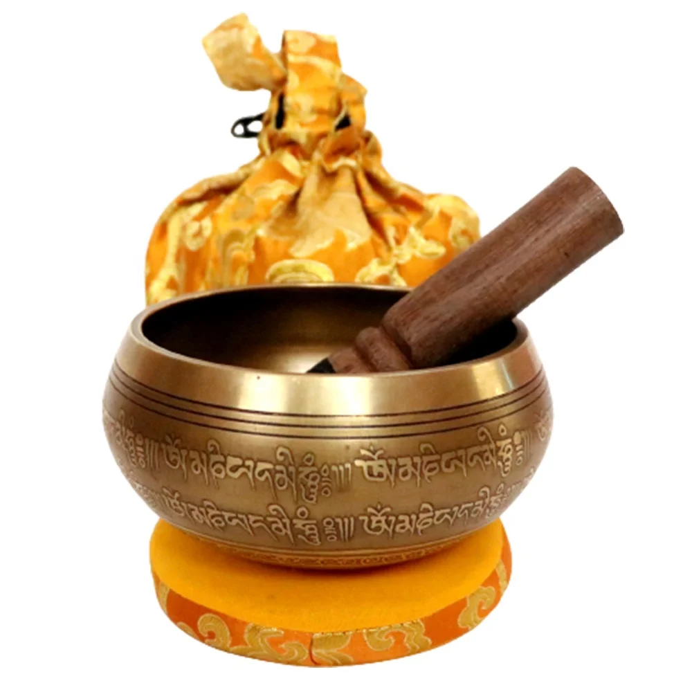 7 Metals ISO certified 7 chakras healing Handmade Bronze Tibetan Singing Bowl Gift Sets meditation bowls