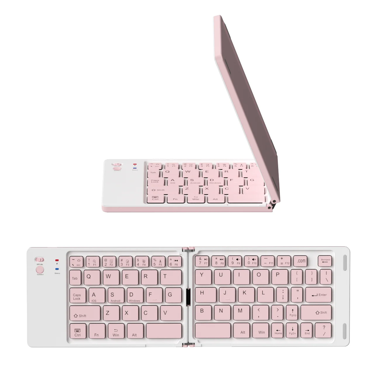 Manufacturer Keyboards Slim Pad Phones & pads Bluetooth Wireless Folding Small Tablet Pad Portable Computer Keyboard