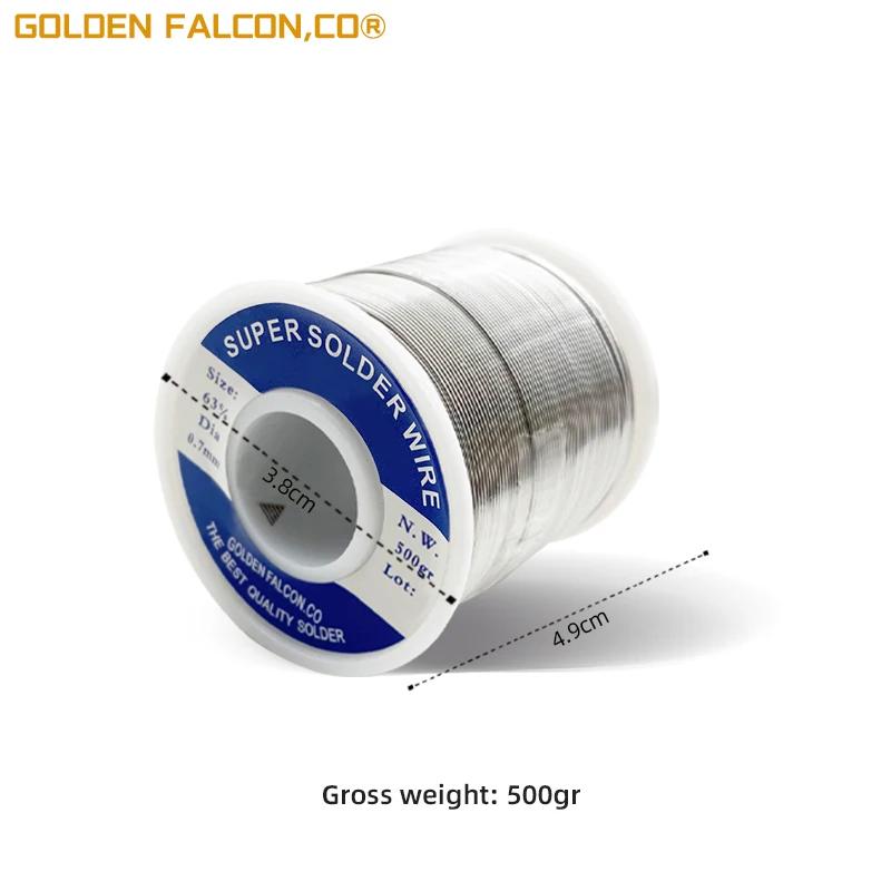 0.7 mm 500g Rosin activated cored lead-free welding wire 63/37 SN63 Pb37 quality tin soldering wire