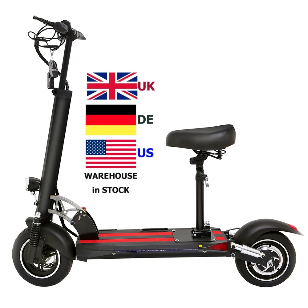 EU UK Free Shipping 500W 800W Motor Off Road Folding 10Inch Fast Adult Electric Scooters With Suspension