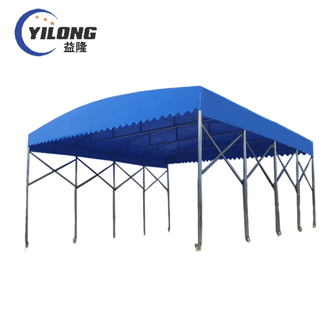Outdoor waterproof roofing canvas steel frames pvc car shelter