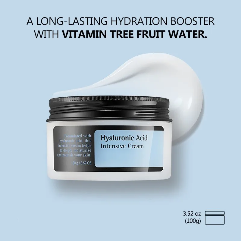 COSRX Korean Skin Care Hyaluronic Acid Intensive Cream Long-Lasting Hydration Moisturizing Face Cream 100g Treatment Effect