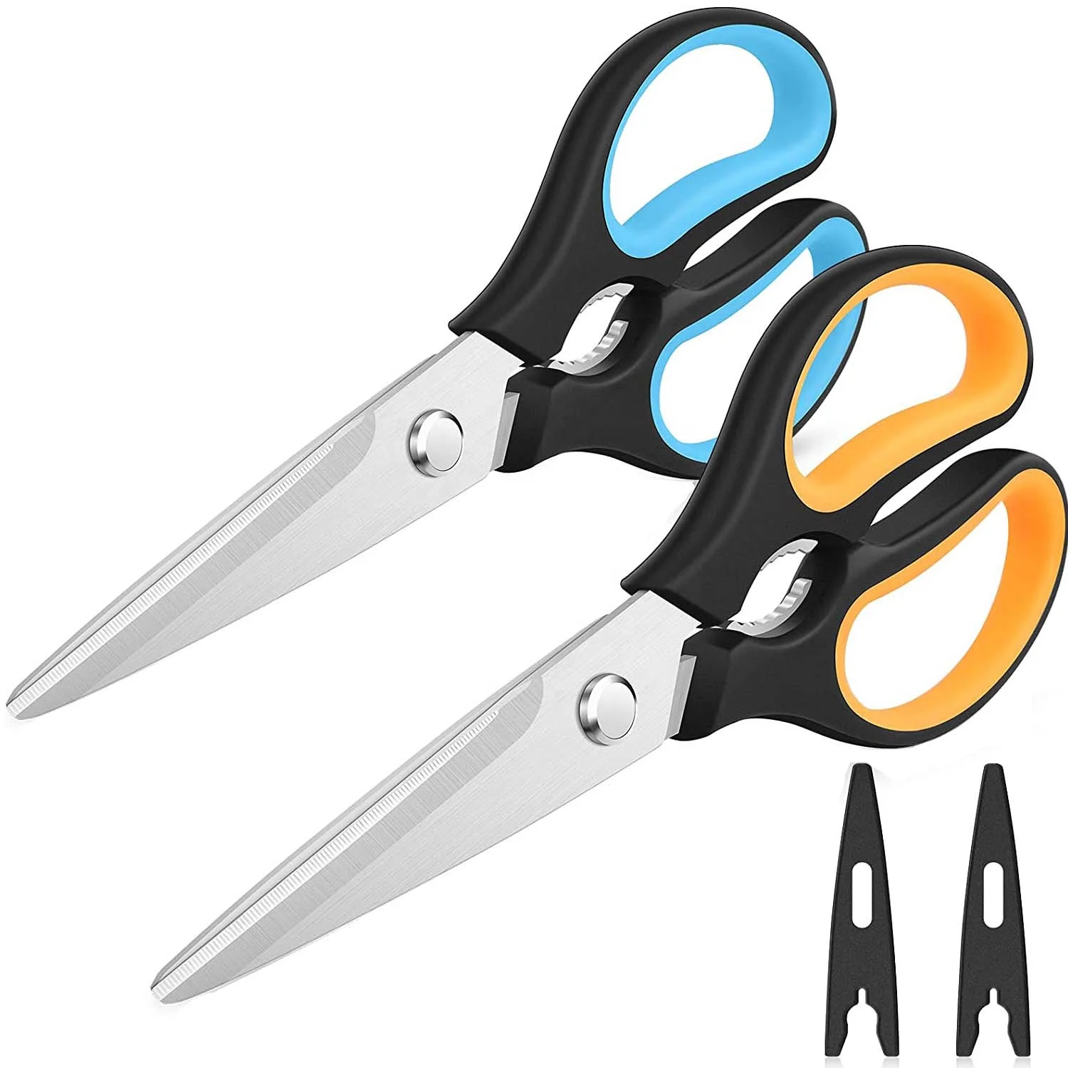 Многофункциональные кухонные ножницы из нержавеющей стали с крышкой для резки овощей и фруктов