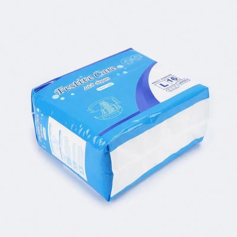 Wholesale Cotton Disposable adult diaper for patient,fluff pulp old anti-leak barriers diapers,plain woven patient diaper adult