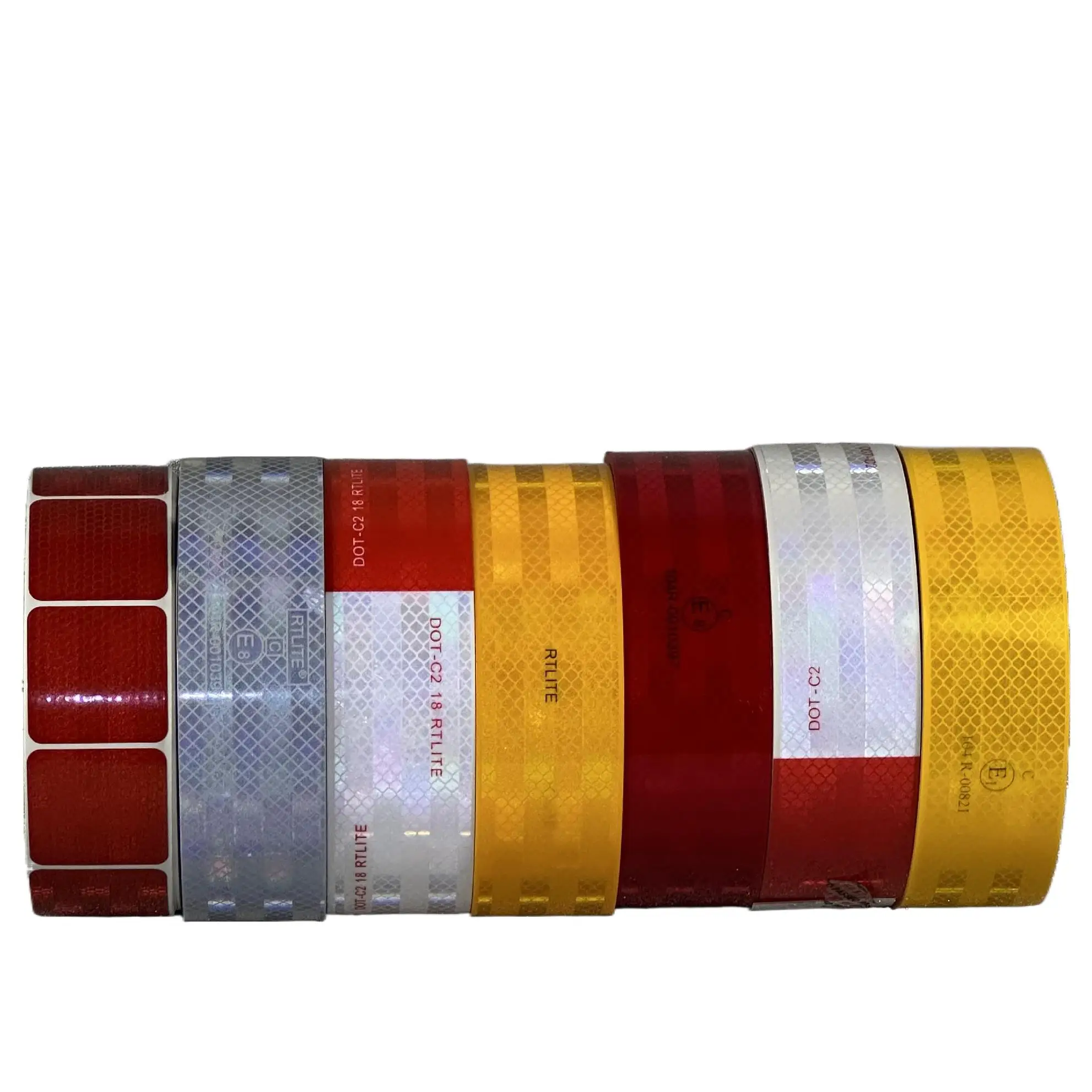 2 Inch Certification Self Adhesive Vehicle Sticker EMARK Safety DOT Retro Reflect Tape for Truck