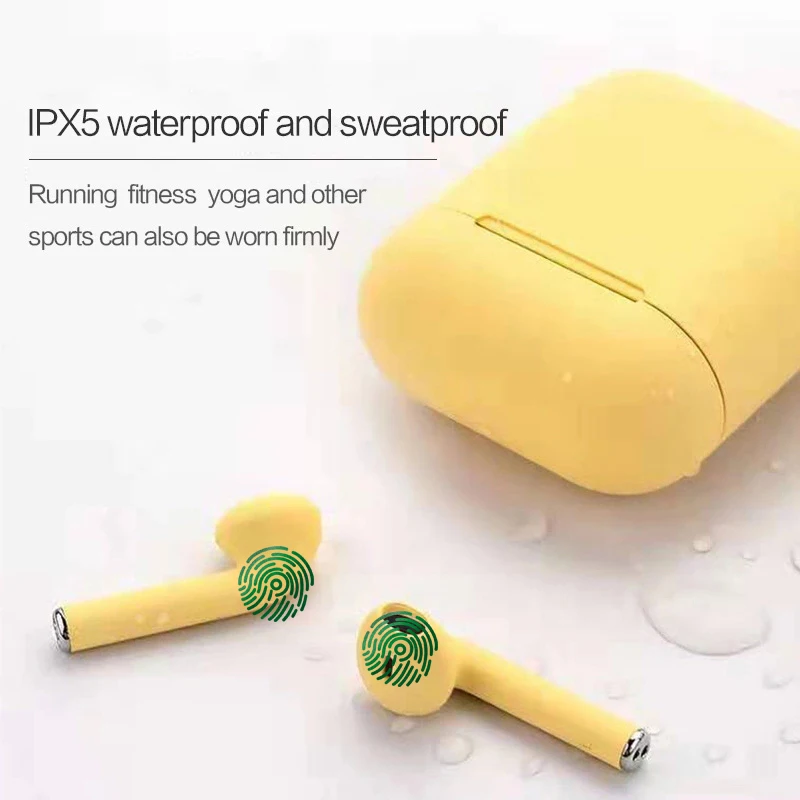  Ipx5 Waterproof Made In China Ear Phone Blue Toths Wireless Air Pods Pro Case Cover Earphone For I12