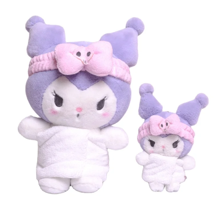 Customized New Brand Melody Doll Soft Toys Cute Sanrio Plush Toy Keychain Sanrio Stuffed Bag Key Ring Girl Kids Gift