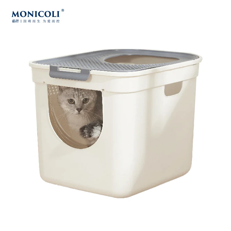 A1 Pet Cleaning Products Top Entry Closed Cubic Hidden Big Enclosure Training Kit Toilet Cat Litter Box