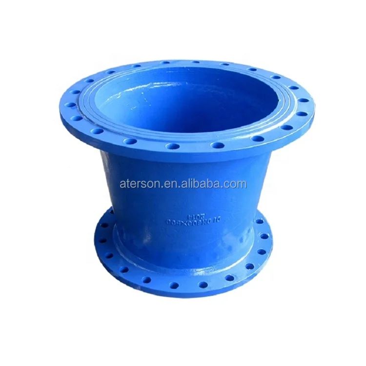 ISO2531 En545 En598 DN80-DN2600 Ductile Iron Double Flanged Pipe Fitting Concentric Reducer with Epoxy Coating