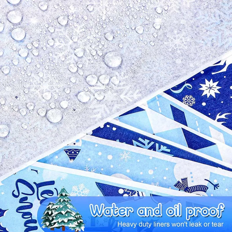 Greaseproof food wrapping Paper Custom Food Paper Sheet Sandwich Food Packaging for Holiday Party Supplies