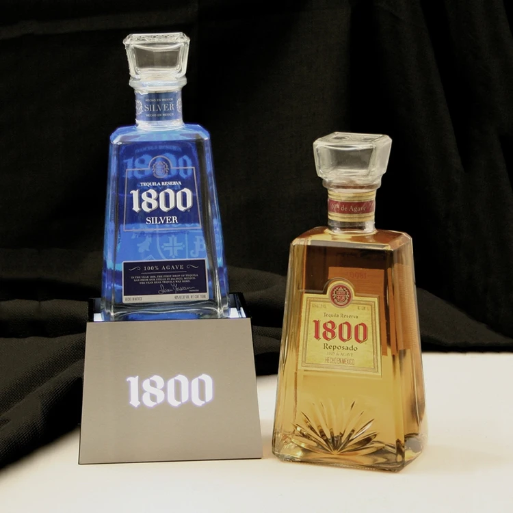 Customized Countertop Lighted Whiskey Display Holder Bottle Glorifier With LED Lights Wine Glorifier Idea for Growing Brands