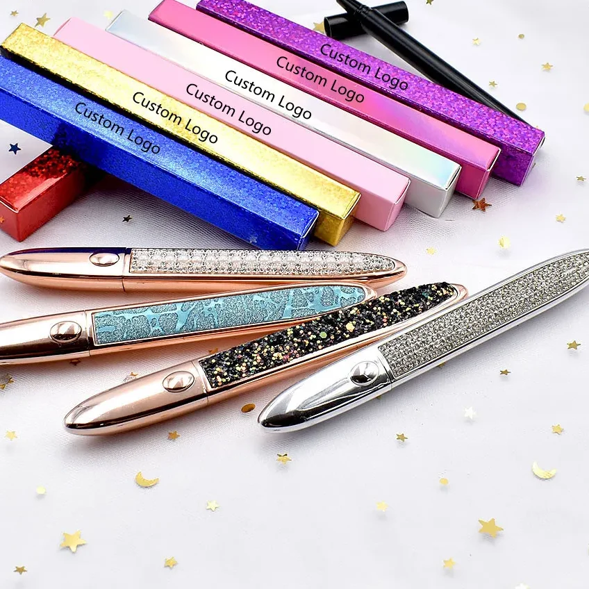 Wholesale lash glue pen custom logo strip adhesive glue pen eyeliner mink lash liquid magic eyeliner glue