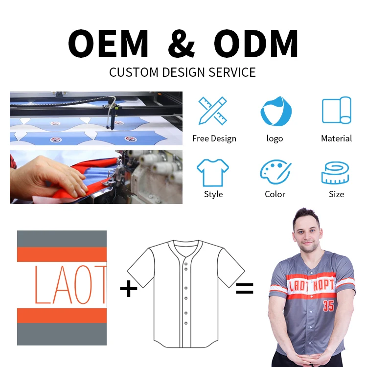 Buker Wholesale Custom Sublimated Team Name Logo Number Printing Sports Men Baseball Jerseys