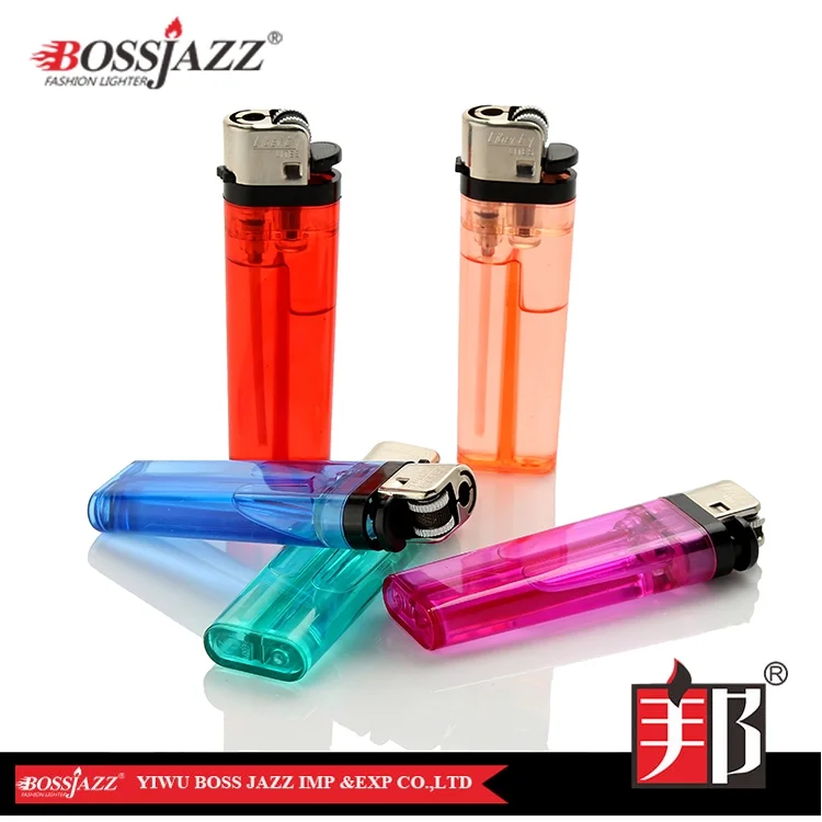 flint disposable butane plastic flame transparent cigarette classic lighter