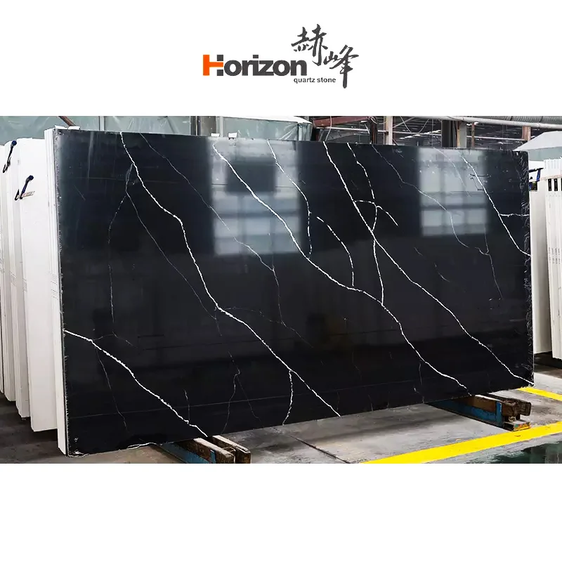 Engineered Quartzo Quartz Surface Slabs Horizon Countertop Quartz Stone