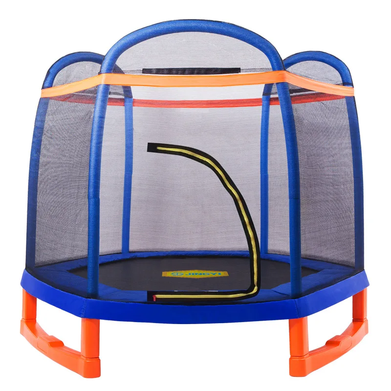 Toddler Trampoline with Safety Enclosure Net, 7FT Trampolines for Kids and Adults