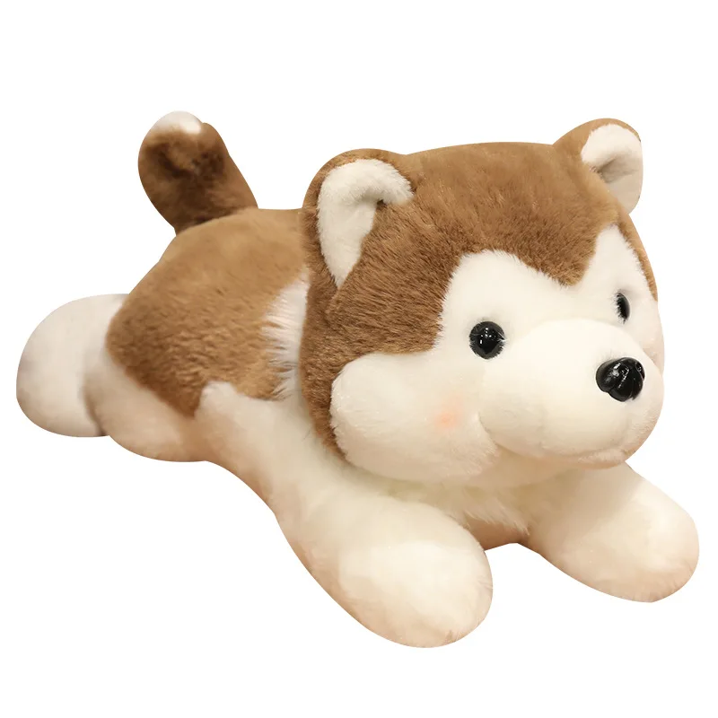 Cartoon Husky Plush toy Decoration Custom Lovely kids companion stuffed animal Dog plushies Wholesale OEM ODM