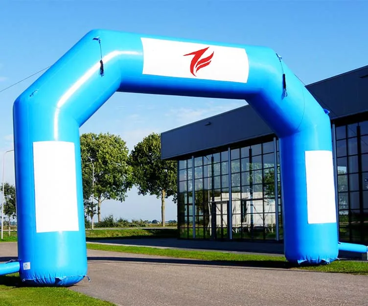 airtight slide inflatable start finish race arch for promotion