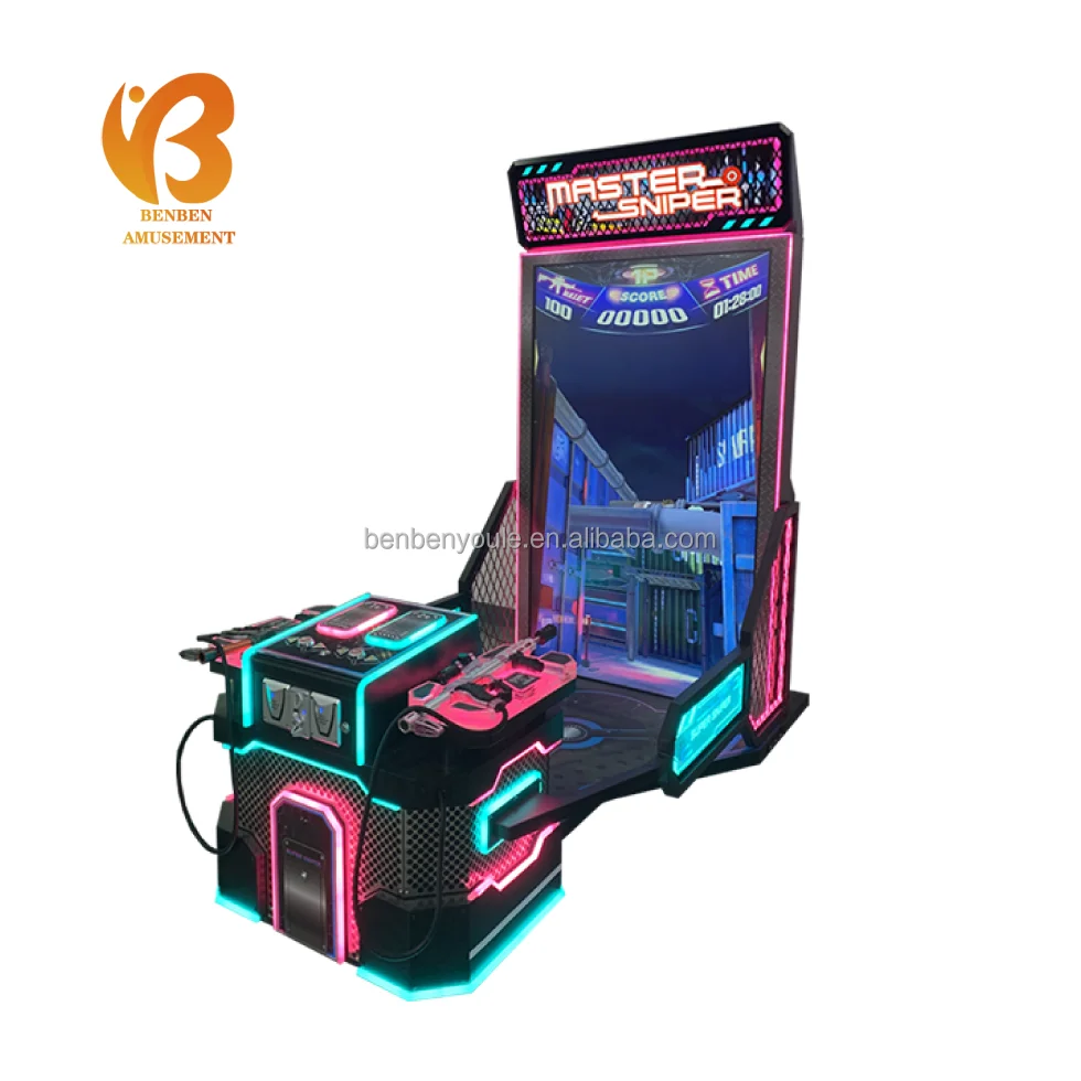 High Quality Coin Operated Two Players Battle Arcade Gun Target Shooting Games Machine For Sale