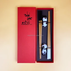 Wholesale Eco-friendly Bamboo chopsticks  Sushi stick  with holder customization logo of chopsticks