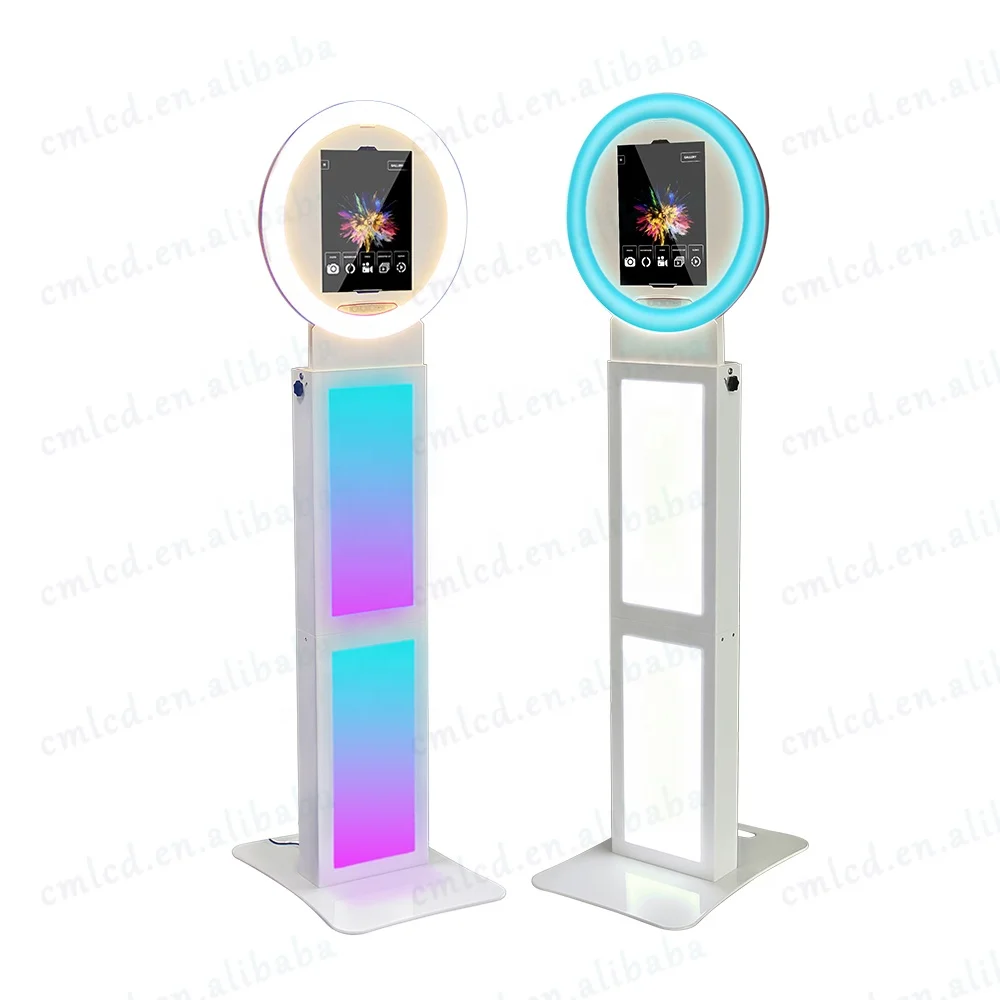 Ipad Photo booth wedding Selfie Video Kiosk Metal Shell Portable 29 inch lcd Screen Display Ipad Photo Booth With Flght Case