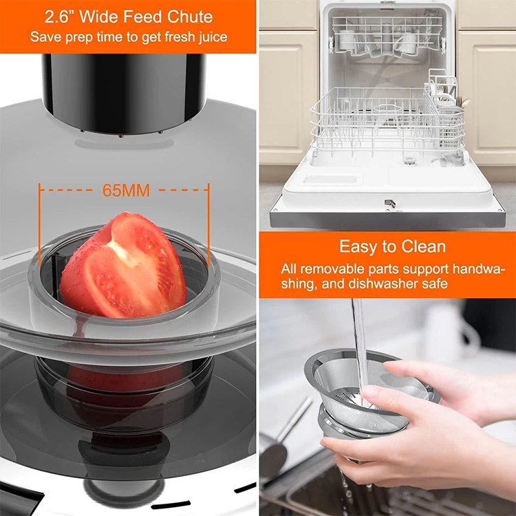 AMZCHEF electronic juicer extractor machine onion juice extractor machine carrot juicer machine