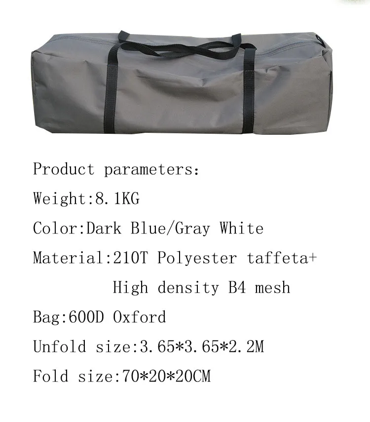 Custom Portable Camping Mosquito Net Outdoor Sunshade Cover Mesh Tent for Family Party Garden Beach Travelling Camping Tent