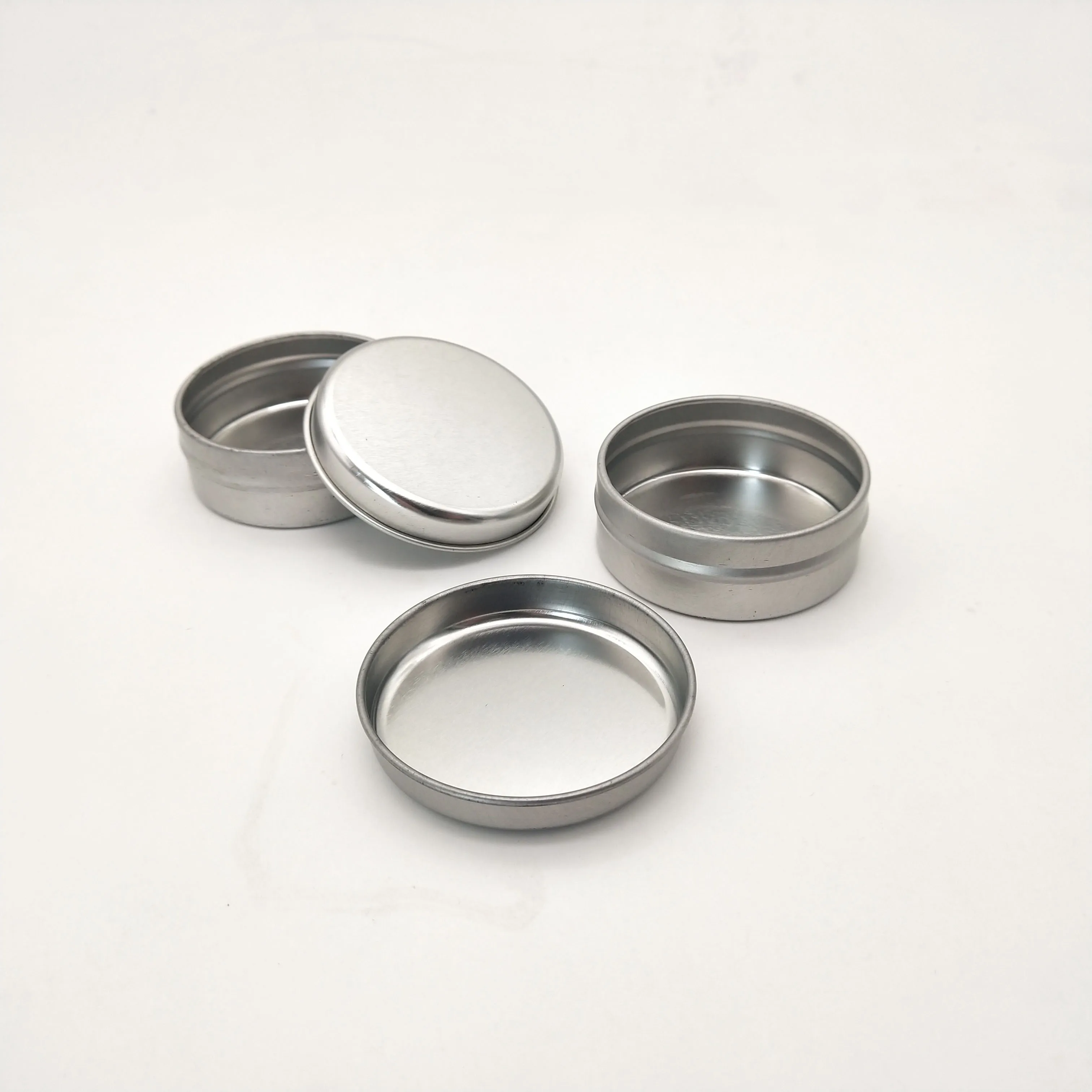 New Design Round Mint Eye Shadow Tin Box  Cosmetics Tin Box  Blusher Packaging  Metal Can