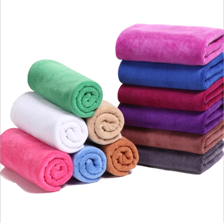 Superfine fiber 75*35 Beauty salon towel Head polyester brocade absorbent soft thickened salon towel