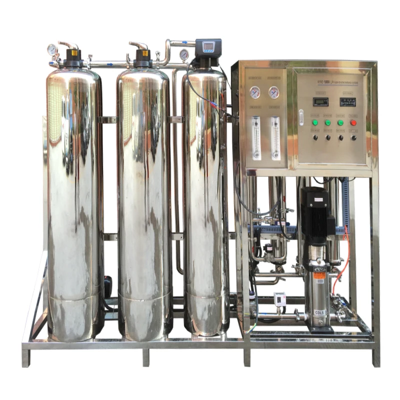 Small Factory Water Treatment Equipment Groundwater Well Water Reverse Osmosis Machinery RO Filter Mineral Water Making Machine