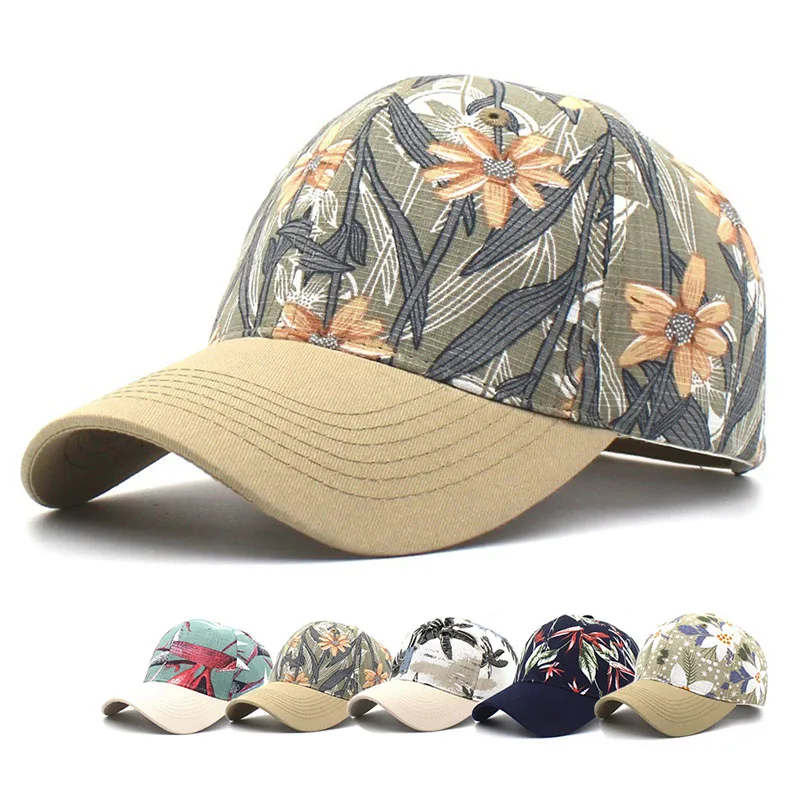 Бейсболки с цветочным принтом