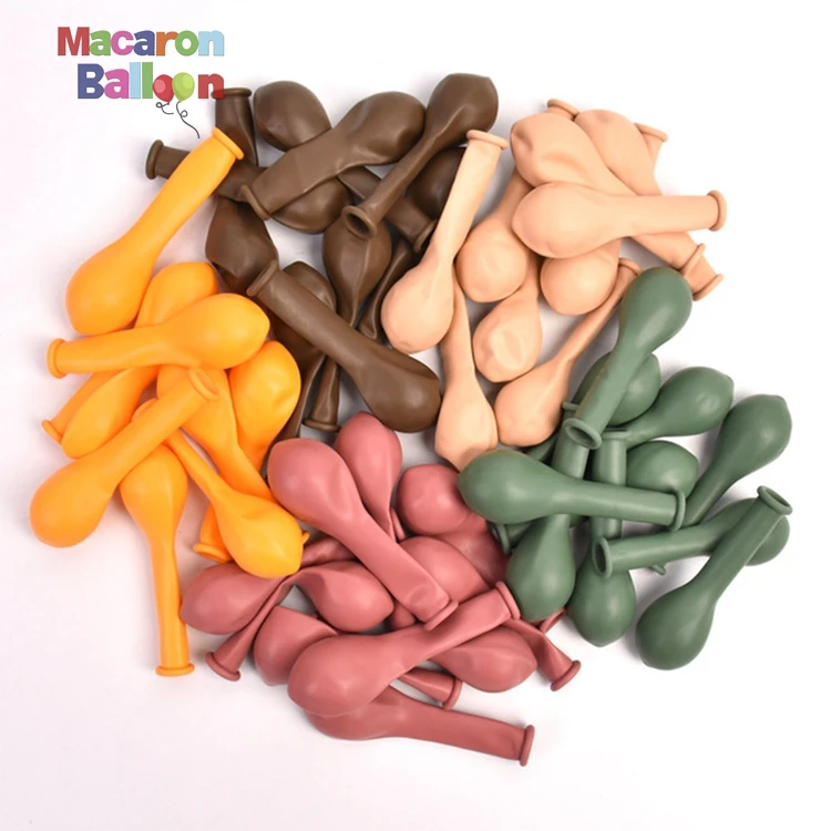 5 дюймов Ретро воздушные шары бледно розовый зеленый Карамель Кофе воздушный шар в деревенском стиле Одежда для свадьбы, дня рождения декор воздуха гелий Globos KBR115